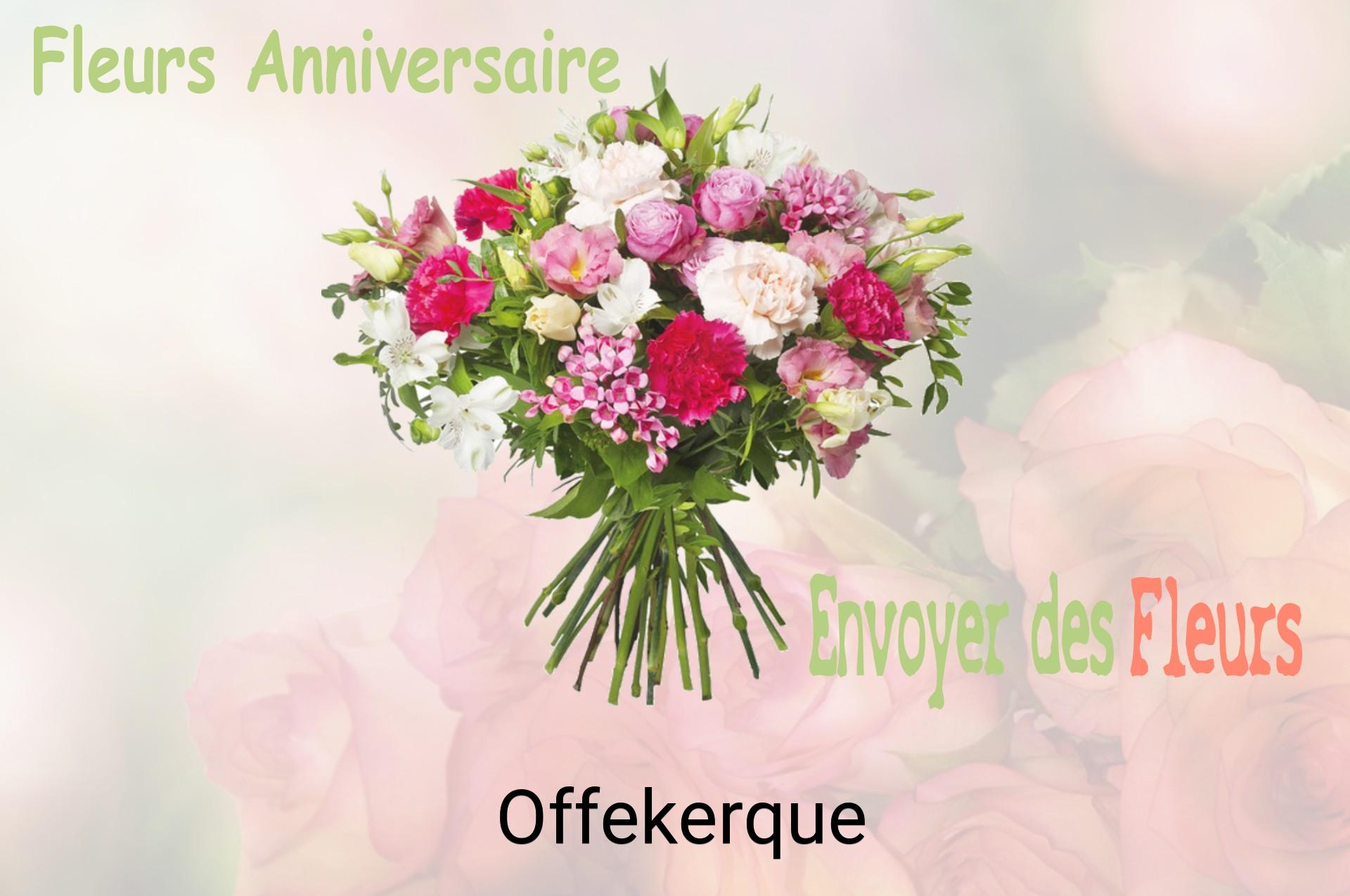 Bouquet de fleurs d’anniversaire livré à Offekerque